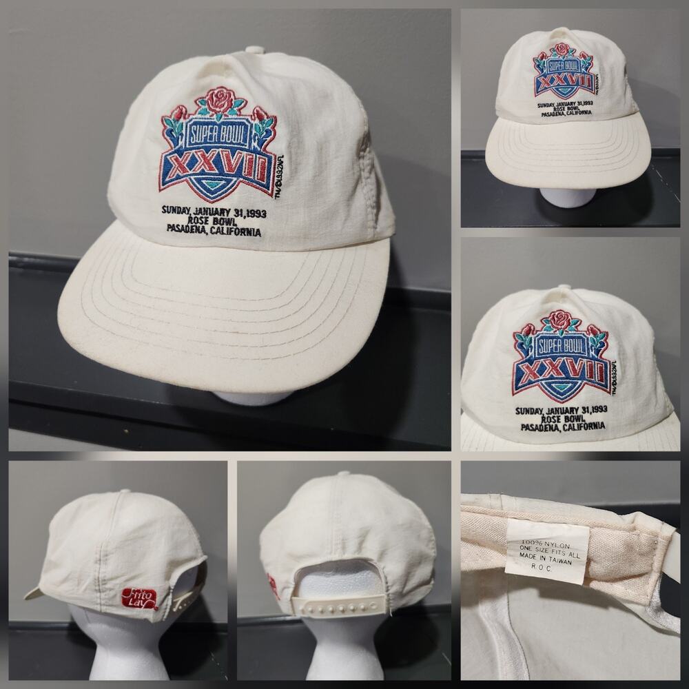 VTG‎ Super Bowl XXVII 27 Promo 1993 Rose Bowl NFL Football Snapback Hat Cap OSFA